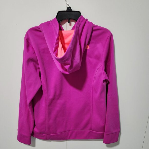 The North Face Women's Hot Pink Logo Long Sleeve Hoodie Large - Picture 6 of 6